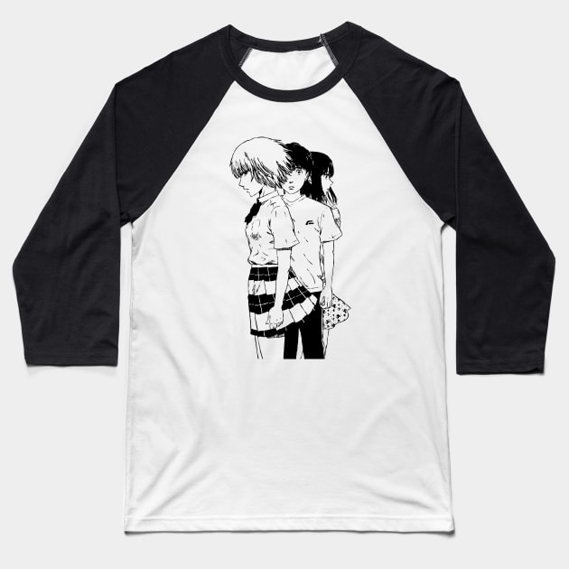 Nakamura Kasuga Saeki Aku No Hana Baseball T-Shirt by DarkenLlst